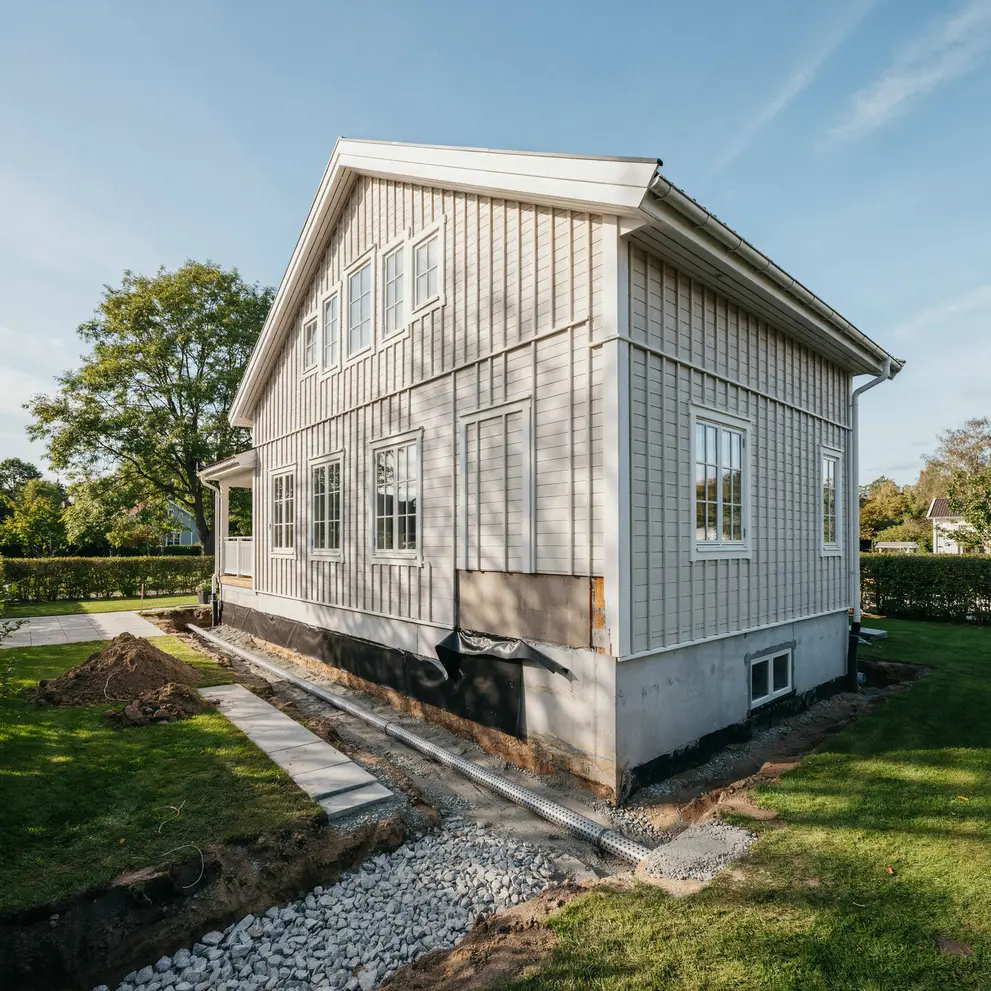renovera kallare dranera husgrund ystad skane